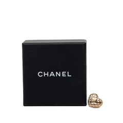 シャネル ココマーク ハート ブローチ B21V ゴールド メッキ レディース CHANEL 【中古】