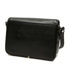 サンローラン YSLロゴ 斜めかけ ショルダーバッグ ブラック レザー レディース SAINT LAURENT 中古