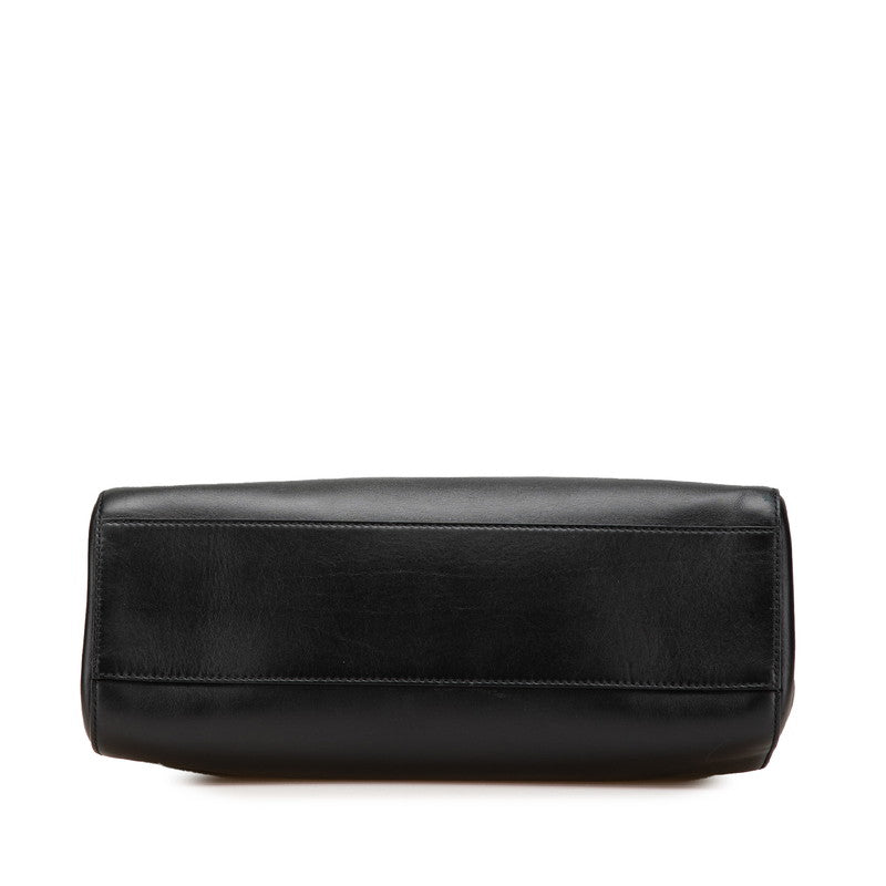 グッチ ニムフェア ミディアム ハンドバッグ ショルダーバッグ 2WAY 453766 ブラック レザー レディース GUCCI 【中古】