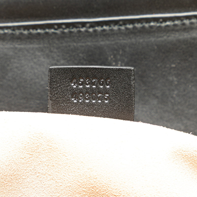 グッチ ニムフェア ミディアム ハンドバッグ ショルダーバッグ 2WAY 453766 ブラック レザー レディース GUCCI 【中古】