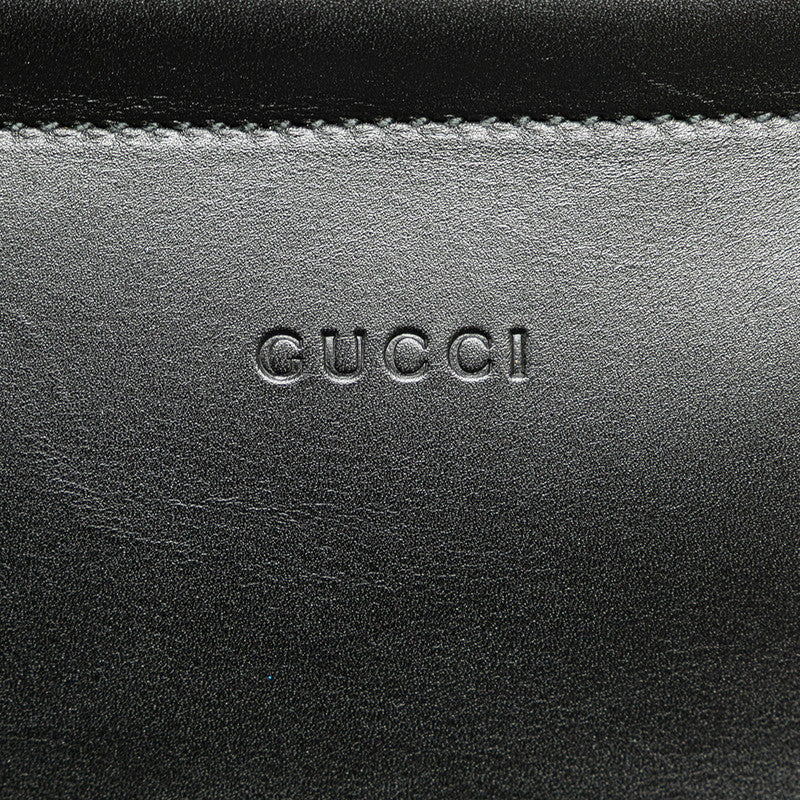 グッチ ニムフェア ミディアム ハンドバッグ ショルダーバッグ 2WAY 453766 ブラック レザー レディース GUCCI 【中古】