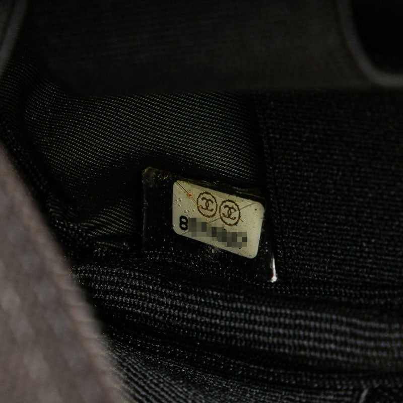 シャネル スポーツライン ココマーク アームポーチ ブラック グリーン キャンバス レディース CHANEL 【中古】