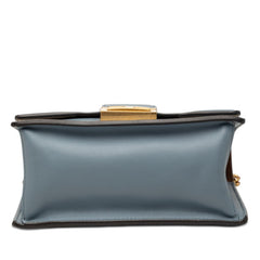 フェンディ キャンユー スモール チェーン ショルダーバッグ 8BT312 ブルー系 レザー レディース FENDI 【中古】