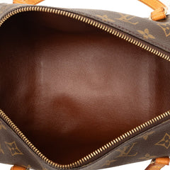 ルイ ヴィトン モノグラム パピヨン30 ハンドバッグ M51385 ブラウン PVC レザー レディース LOUIS VUITTON 【中古】