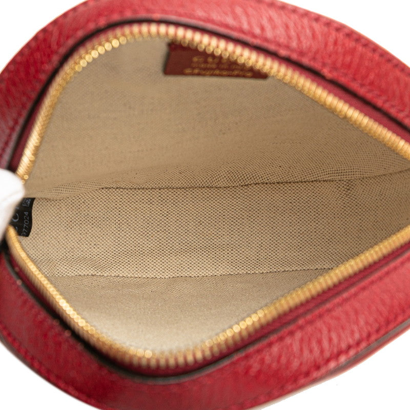 グッチ × ドラえもん ミニGGスプリーム ショルダーバッグ 625216 ブラウン レッド PVC レザー レディース GUCCI 【中古】