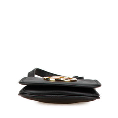 グッチ インターロッキングG ブロンディ 斜め掛け ショルダーウォレット カードケース 698635 ブラック レザー レディース GUCCI 【中古】