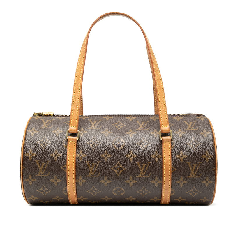 ルイ ヴィトン モノグラム パピヨン30 ハンドバッグ M51385 ブラウン PVC レザー レディース LOUIS VUITTON 【中古】