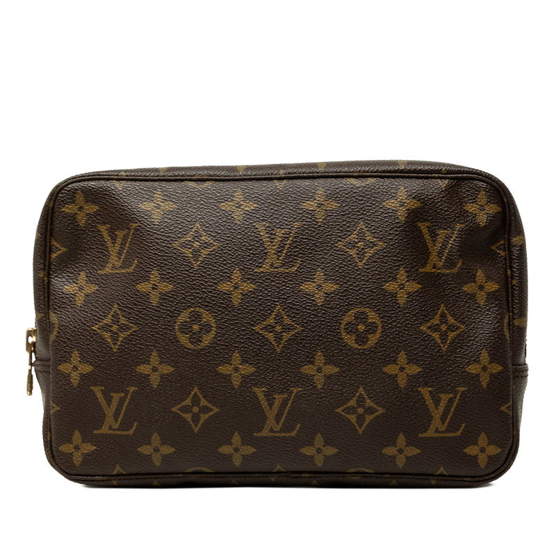 ルイ ヴィトン モノグラム トゥルース トワレット 23 ポーチ コスメポーチ M47524 ブラウン PVC レザー レディース LOUIS VUITTON 中古