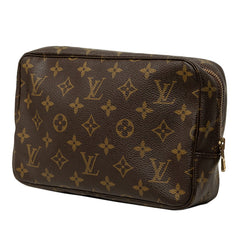 ルイ ヴィトン モノグラム トゥルース トワレット 23 ポーチ コスメポーチ M47524 ブラウン PVC レザー レディース LOUIS VUITTON 中古
