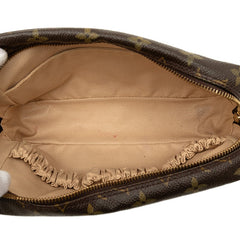 ルイ ヴィトン モノグラム トゥルース トワレット 23 ポーチ コスメポーチ M47524 ブラウン PVC レザー レディース LOUIS VUITTON 中古