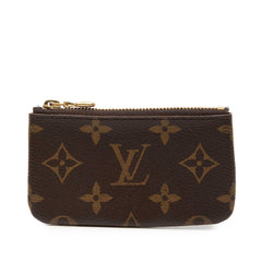 ルイ ヴィトン モノグラム ポシェット クレ コインケース 小銭入れ M62650 ブラウン PVC レザー レディース LOUIS VUITTON 【中古】