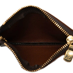 ルイ ヴィトン モノグラム ポシェット クレ コインケース 小銭入れ M62650 ブラウン PVC レザー レディース LOUIS VUITTON 【中古】