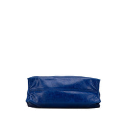 ヴァレンティノ スタッズ トートバッグ ブルー レザー レディース VALENTINO 【中古】