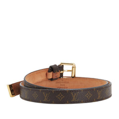 ルイ ヴィトン モノグラム サンチュール ベルト サイズ:80/32 M9274W ブラウン ゴールド PVC レザー レディース LOUIS VUITTON 【中古】
