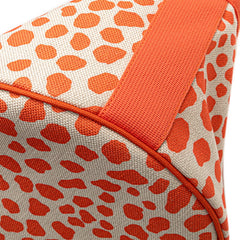 エルメス キッズライン ハンドバッグ オレンジ アイボリー ピンク キャンバス レディース HERMES 【中古】