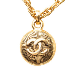 シャネル ヴィンテージ ココマーク チェーン ネックレス ゴールド メッキ レディース CHANEL 【中古】