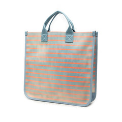 グッチ チルドレンズ ピーターラビット トートバッグ ハンドバッグ 605831 ブルー ピンク キャンバス ナイロン レディース GUCCI 【中古】