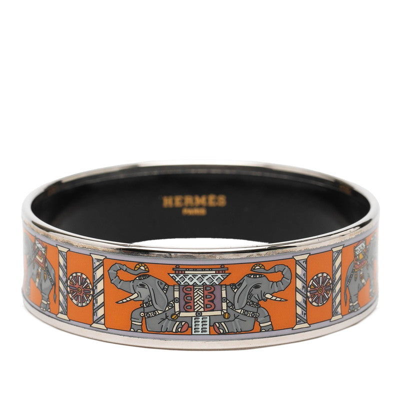エルメス エマイユGM 七宝焼き バングル シルバー マルチカラー メタル レディース HERMES 【中古】