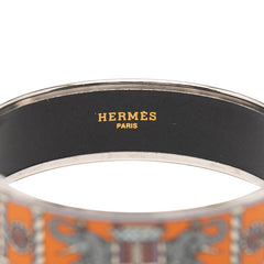 エルメス エマイユGM 七宝焼き バングル シルバー マルチカラー メタル レディース HERMES 【中古】
