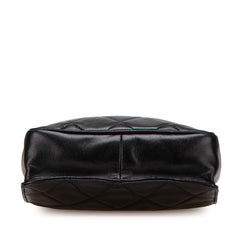 シャネル マトラッセ ココマーク チェーン ショルダーバッグ ブラック ラムスキン レディース CHANEL 【中古】