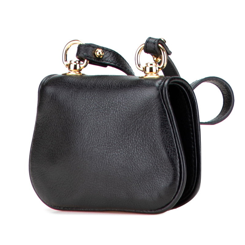 グッチ ブロンディ ショルダーバッグ 698635 ブラック レザー レディース GUCCI 【中古】