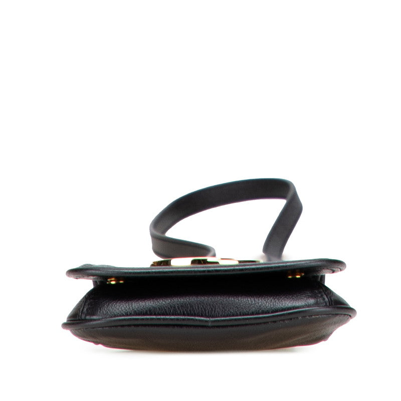 グッチ ブロンディ ショルダーバッグ 698635 ブラック レザー レディース GUCCI 【中古】