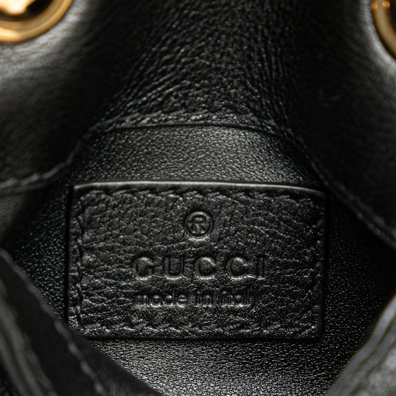 グッチ ブロンディ ショルダーバッグ 698635 ブラック レザー レディース GUCCI 【中古】
