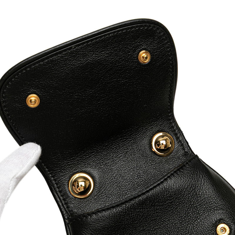 グッチ ブロンディ ショルダーバッグ 698635 ブラック レザー レディース GUCCI 【中古】