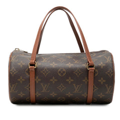 ルイ ヴィトン モノグラム パピヨン26 ハンドバッグ M51366 ブラウン PVC レザー レディース LOUIS VUITTON 【中古】
