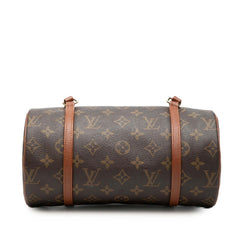 ルイ ヴィトン モノグラム パピヨン26 ハンドバッグ M51366 ブラウン PVC レザー レディース LOUIS VUITTON 【中古】