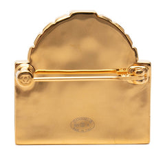 シャネル ココマーク RUE CAMBON ル カンボン ブローチ 22A刻印 ゴールド メッキ レディース CHANEL 【中古】