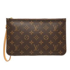 ルイ ヴィトン モノグラム ネヴァーフル 付属 ポーチ ブラウン PVC レザー レディース LOUIS VUITTON 【中古】