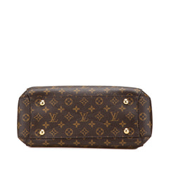 ルイ ヴィトン モノグラム モンテーニュMM ハンドバッグ ショルダーバッグ 2WAY M41056 ブラウン PVC レザー レディース LOUIS VUITTON 【中古】