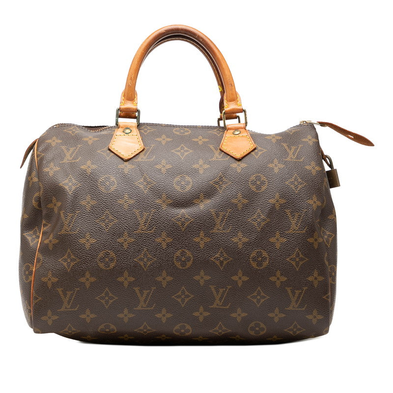 ルイ ヴィトン モノグラム スピーディ30 ハンドバッグ ミニボストンバッグ M41108 ブラウン PVC レザー レディース LOUIS VUITTON 【中古】
