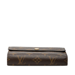 ルイ ヴィトン モノグラム ポルトフォイユ アレクサンドラ 三つ折り財布 M60047 ブラウン PVC レザー レディース LOUIS VUITTON 【中古】