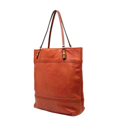 グッチ バンブー トートバッグ ショルダーバッグ 338999 レッド系 ブラウン レザー レディース GUCCI 【中古】