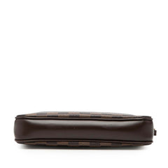 ルイ ヴィトン ダミエ ナヴォナ アクセサリーポーチ ハンドバッグ N51983 ブラウン PVC レザー レディース LOUIS VUITTON 【中古】