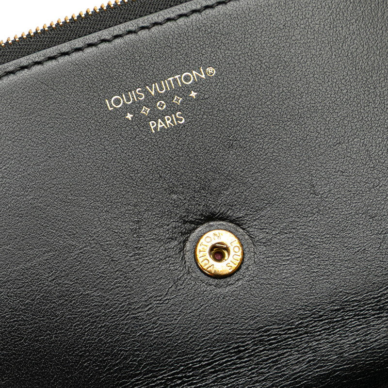 ルイ ヴィトン ポルトフォイユ ポンヌフ コンパクト 三つ折り財布 M80300 ブラック レザー レディース LOUIS VUITTON 【中古】