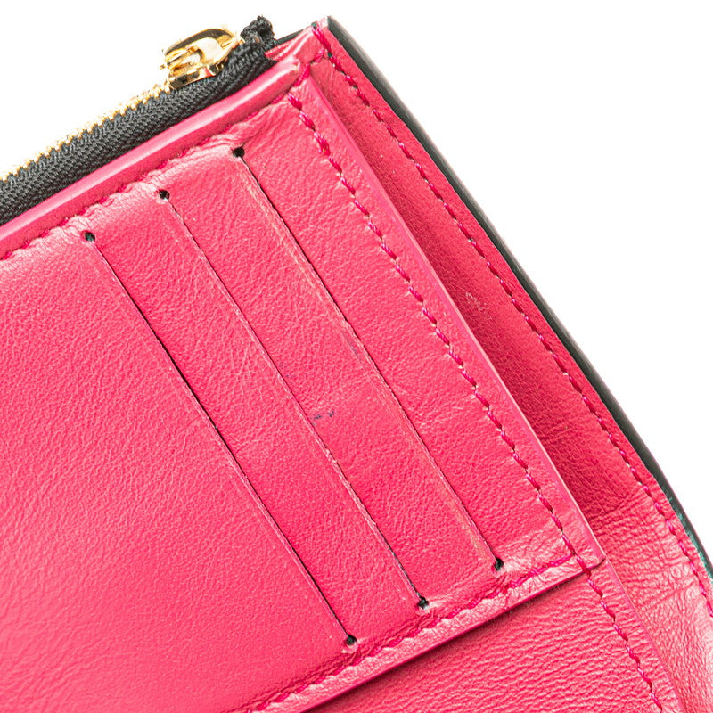 ルイ ヴィトン ポルトフォイユ ポンヌフ コンパクト 三つ折り財布 M80300 ブラック レザー レディース LOUIS VUITTON 【中古】