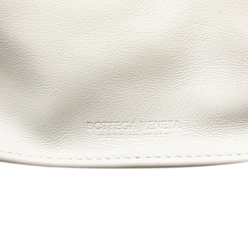 ボッテガヴェネタ ミニザ ツイスト ハンドバッグ 652001 ホワイト レザー レディース BOTTEGAVENETA 【中古】