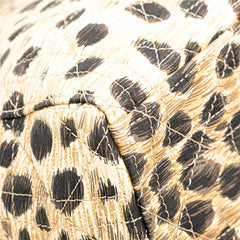 ディオール レディディオール カナージュ レオパード ハンドバッグ ショルダーバッグ 2WAY ベージュ ブラウン キャンバス エナメル レディース Dior 【中古】