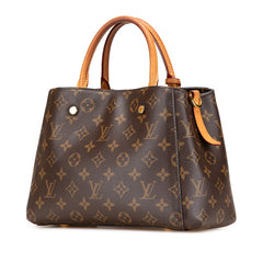 ルイ ヴィトン モノグラム モンテーニュBB ハンドバッグ ショルダーバッグ 2WAY M41055 ブラウン PVC レザー レディース LOUIS VUITTON 【中古】