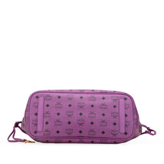 エム シー エム ヴィセトス ロゴグラム トートバッグ PVC レザー レディース MCM 【中古】