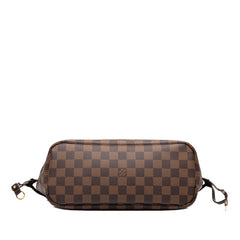 ルイ ヴィトン ダミエ ネヴァーフルPM ハンドバッグ トートバッグ N51109 ブラウン PVC レザー レディース LOUIS VUITTON 中古
