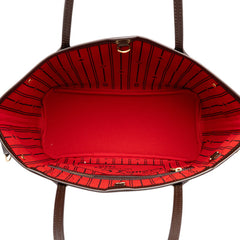 ルイ ヴィトン ダミエ ネヴァーフルPM ハンドバッグ トートバッグ N51109 ブラウン PVC レザー レディース LOUIS VUITTON 中古