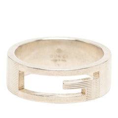 グッチ ブランデッドG リング 指輪 #23 SV925 シルバー メンズ GUCCI 【中古】
