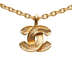 シャネル ココマーク マトラッセ ネックレス ゴールド メッキ レディース CHANEL 【中古】