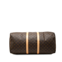 ルイ ヴィトン モノグラム キーポル55 ボストンバッグ トラベルバッグ M41424 ブラウン PVC レザー レディース LOUIS VUITTON 中古