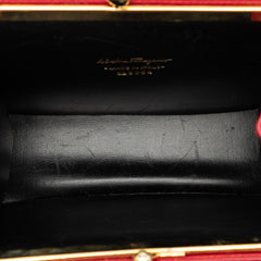サルヴァトーレフェラガモ ヴァラ チェーン ショルダーバッグ 223054 レッド レザー レディース Salvatore Ferragamo 【中古】