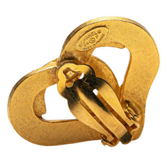 シャネル ヴィンテージ ココマーク ハート イヤリング ゴールド メッキ レディース CHANEL 【中古】